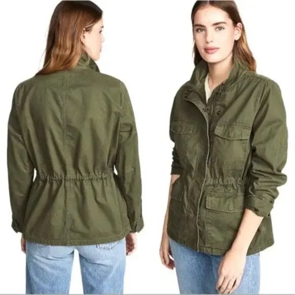 Madewell Surplus Jacket Womens Green Casual Utility Field Coat Size Medium